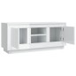 vidaXL Mobile Porta TV Bianco Lucido 102x35x45 cm in Legno Multistrato vidaXL Mobile Porta TV Bianco Lucido 102x35x45 cm in Legno Multistrato
