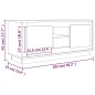 vidaXL Mobile Porta TV Bianco Lucido 102x35x45 cm in Legno Multistrato vidaXL Mobile Porta TV Bianco Lucido 102x35x45 cm in Legno Multistrato