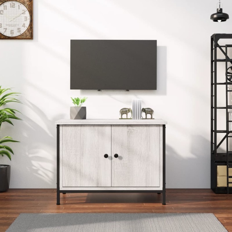 vidaXL Mobile TV con Ante Grigio Sonoma 60x35x45 cm Legno Multistrato vidaXL Mobile TV con Ante Grigio Sonoma 60x35x45 cm Legno Multistrato