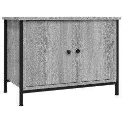 vidaXL Mobile TV con Ante Grigio Sonoma 60x35x45 cm Legno Multistrato