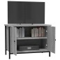 vidaXL Mobile TV con Ante Grigio Sonoma 60x35x45 cm Legno Multistrato vidaXL Mobile TV con Ante Grigio Sonoma 60x35x45 cm Legno Multistrato