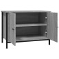 vidaXL Mobile TV con Ante Grigio Sonoma 60x35x45 cm Legno Multistrato vidaXL Mobile TV con Ante Grigio Sonoma 60x35x45 cm Legno Multistrato