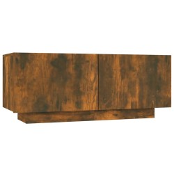 vidaXL Mobile TV Rovere Fumo 100x35x40 cm in Legno Multistrato