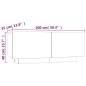 vidaXL Mobile TV Rovere Fumo 100x35x40 cm in Legno Multistrato vidaXL Mobile TV Rovere Fumo 100x35x40 cm in Legno Multistrato