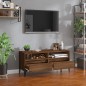 vidaXL Mobile TV Rovere Marrone 100x34,5x44,5 cm in Legno Multistrato