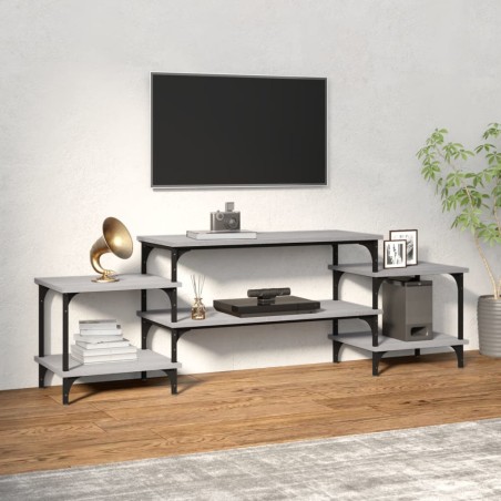 vidaXL Mobile Porta TV Grigio Sonoma 157x35x52 cm in Legno Multistrato