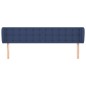 Testiera ad Orecchio Blu 183x23x78/88 cm in Tessuto Testiera ad Orecchio Blu 183x23x78/88 cm in Tessuto