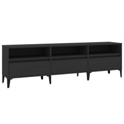 vidaXL Mobile Porta TV Nero 150x30x44,5 cm in Legno Multistrato