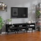 vidaXL Mobile Porta TV Nero 150x30x44,5 cm in Legno Multistrato