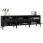 vidaXL Mobile Porta TV Nero 150x30x44,5 cm in Legno Multistrato