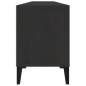 vidaXL Mobile Porta TV Nero 150x30x44,5 cm in Legno Multistrato