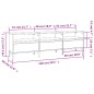 vidaXL Mobile Porta TV Nero 150x30x44,5 cm in Legno Multistrato