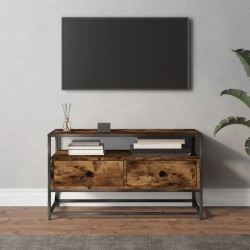 vidaXL Mobile Porta TV Rovere Fumo 80x35x45 cm in Legno Multistrato