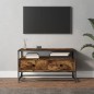 vidaXL Mobile Porta TV Rovere Fumo 80x35x45 cm in Legno Multistrato vidaXL Mobile Porta TV Rovere Fumo 80x35x45 cm in Legno Multistrato