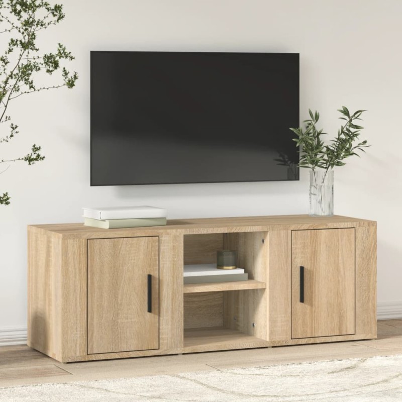 vidaXL Mobile per TV Rovere Sonoma 100x31,5x35 cm Legno Multistrato vidaXL Mobile per TV Rovere Sonoma 100x31,5x35 cm Legno Multistrato