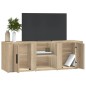 vidaXL Mobile per TV Rovere Sonoma 100x31,5x35 cm Legno Multistrato vidaXL Mobile per TV Rovere Sonoma 100x31,5x35 cm Legno Multistrato