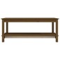 Tavolino da Salotto Miele 110x55x45 cm Legno Massello di Pino