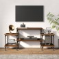 vidaXL Mobile Porta TV Rovere Marrone 117x35x52 cm Legno Multistrato