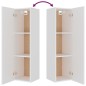 vidaXL Set di Mobili Porta TV 4 pz Bianco in Legno Multistrato vidaXL Set di Mobili Porta TV 4 pz Bianco in Legno Multistrato