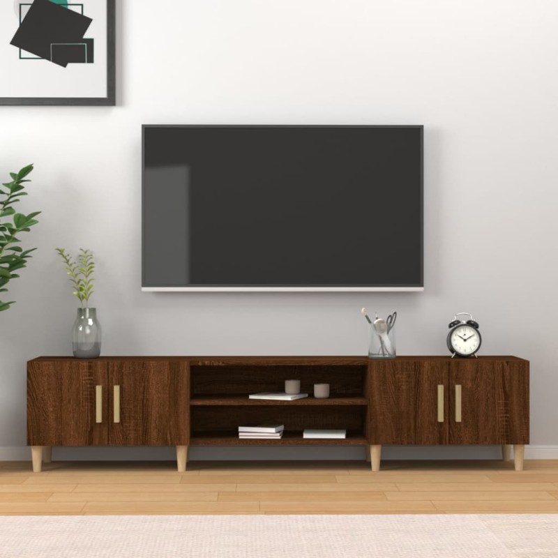 vidaXL Mobile TV Rovere Marrone 180x31,5x40 cm in Legno Multistrato vidaXL Mobile TV Rovere Marrone 180x31,5x40 cm in Legno Multistrato