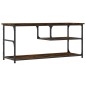 vidaXL Mobile TV Rovere Fumo 103x38x46,5cm Legno Multistrato e Acciaio vidaXL Mobile TV Rovere Fumo 103x38x46,5cm Legno Multistrato e Acciaio