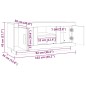 vidaXL Mobile TV Rovere Fumo 102x35x45 cm in Legno Multistrato vidaXL Mobile TV Rovere Fumo 102x35x45 cm in Legno Multistrato