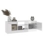vidaXL Mobile Porta TV con Anta Bianco Lucido 102x30x36 cm vidaXL Mobile Porta TV con Anta Bianco Lucido 102x30x36 cm