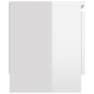 vidaXL Mobile Porta TV con Anta Bianco Lucido 102x30x36 cm vidaXL Mobile Porta TV con Anta Bianco Lucido 102x30x36 cm