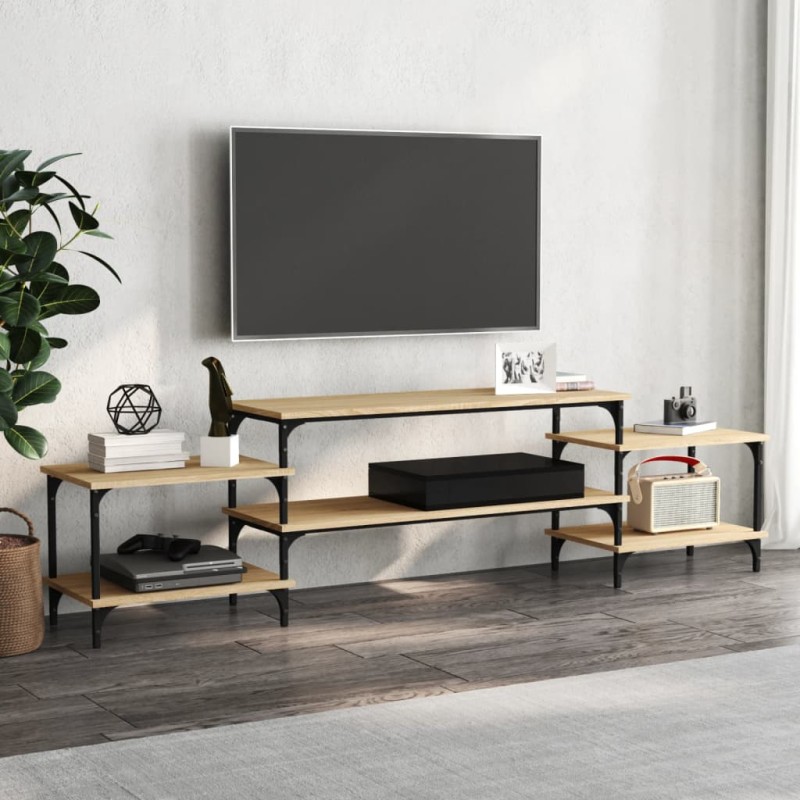 vidaXL Mobile Porta TV Rovere Sonoma 197x35x52 cm in Legno Multistrato vidaXL Mobile Porta TV Rovere Sonoma 197x35x52 cm in Legno Multistrato