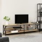 vidaXL Mobile TV Rovere Sonoma 200x40x50cm Legno Multistrato e Metallo vidaXL Mobile TV Rovere Sonoma 200x40x50cm Legno Multistrato e Metallo