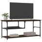 vidaXL Mobile TV Rovere Marrone 103x38x46,5 Legno Multistrato Acciaio vidaXL Mobile TV Rovere Marrone 103x38x46,5 Legno Multistrato Acciaio