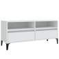 vidaXL Mobile Porta TV Bianco 100x34,5x44,5 cm in Legno Multistrato