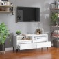 vidaXL Mobile Porta TV Bianco 100x34,5x44,5 cm in Legno Multistrato