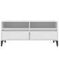 vidaXL Mobile Porta TV Bianco 100x34,5x44,5 cm in Legno Multistrato