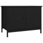 vidaXL Mobile Porta TV con Ante Nero 60x35x45 cm in Legno Multistrato vidaXL Mobile Porta TV con Ante Nero 60x35x45 cm in Legno Multistrato