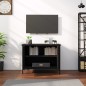 vidaXL Mobile Porta TV con Ante Nero 60x35x45 cm in Legno Multistrato vidaXL Mobile Porta TV con Ante Nero 60x35x45 cm in Legno Multistrato