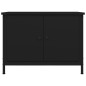 vidaXL Mobile Porta TV con Ante Nero 60x35x45 cm in Legno Multistrato vidaXL Mobile Porta TV con Ante Nero 60x35x45 cm in Legno Multistrato