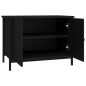 vidaXL Mobile Porta TV con Ante Nero 60x35x45 cm in Legno Multistrato vidaXL Mobile Porta TV con Ante Nero 60x35x45 cm in Legno Multistrato