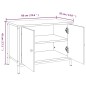 vidaXL Mobile Porta TV con Ante Nero 60x35x45 cm in Legno Multistrato vidaXL Mobile Porta TV con Ante Nero 60x35x45 cm in Legno Multistrato