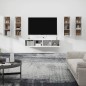 vidaXL Set di Mobili Porta TV 6 pz Bianco in Legno Multistrato vidaXL Set di Mobili Porta TV 6 pz Bianco in Legno Multistrato