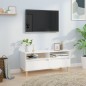 vidaXL Mobile Porta TV Bianco Lucido 100x34,5x44,5cm Legno Multistrato