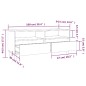 vidaXL Mobile Porta TV Bianco Lucido 100x34,5x44,5cm Legno Multistrato