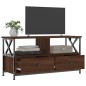 vidaXL Mobile TV Rovere Marrone 90x33x45 cm Legno Multistrato e Ferro