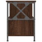 vidaXL Mobile TV Rovere Marrone 90x33x45 cm Legno Multistrato e Ferro