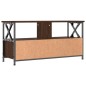 vidaXL Mobile TV Rovere Marrone 90x33x45 cm Legno Multistrato e Ferro