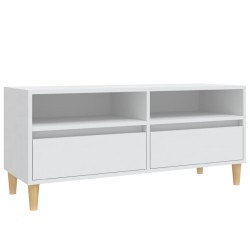vidaXL Mobile Porta TV Bianco 100x34,5x44,5 cm in Legno Multistrato