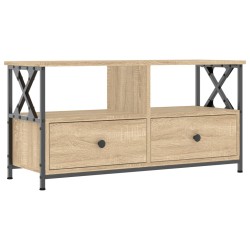 vidaXL Mobile TV Rovere Sonoma 90x33x45 cm Legno Multistrato e Ferro