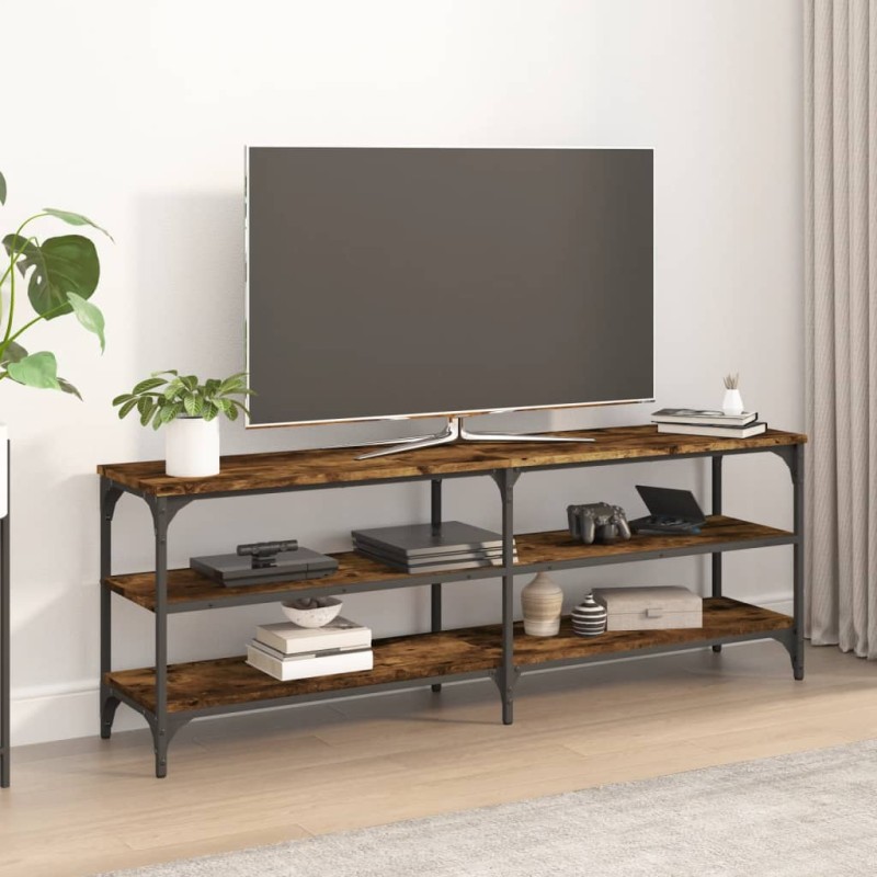 vidaXL Mobile TV Rovere Fumo 140x30x50 cm in Legno Multistrato vidaXL Mobile TV Rovere Fumo 140x30x50 cm in Legno Multistrato