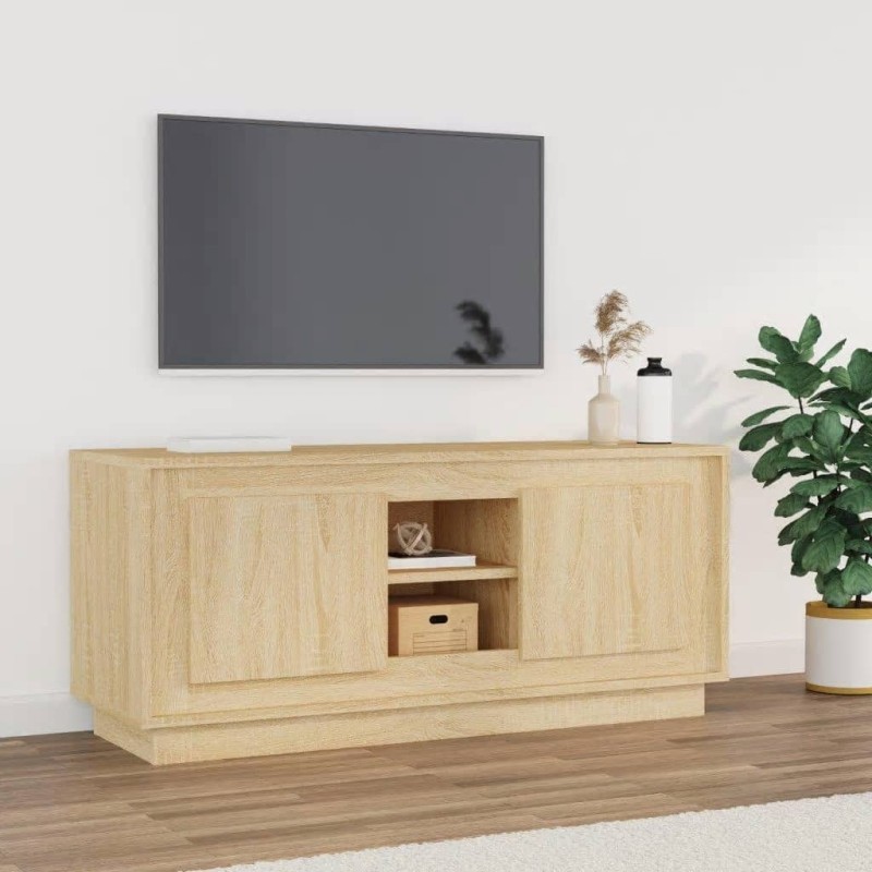 vidaXL Mobile Porta TV Rovere Sonoma 102x35x45 cm in Legno Multistrato vidaXL Mobile Porta TV Rovere Sonoma 102x35x45 cm in Legno Multistrato