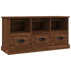 vidaXL Mobile Porta TV Rovere Marrone 100x35x50 cm Legno Multistrato